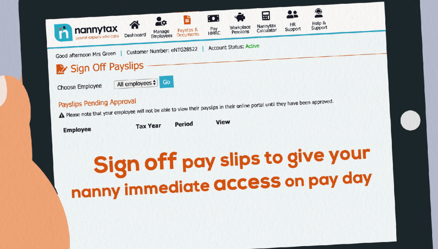 Sign off Nanny Payslips | Nannytax Sign off Nanny Payslips | Nannytax