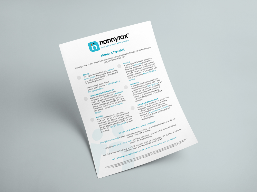 Nanny Checklist | Nannytax Nanny Checklist | Nannytax